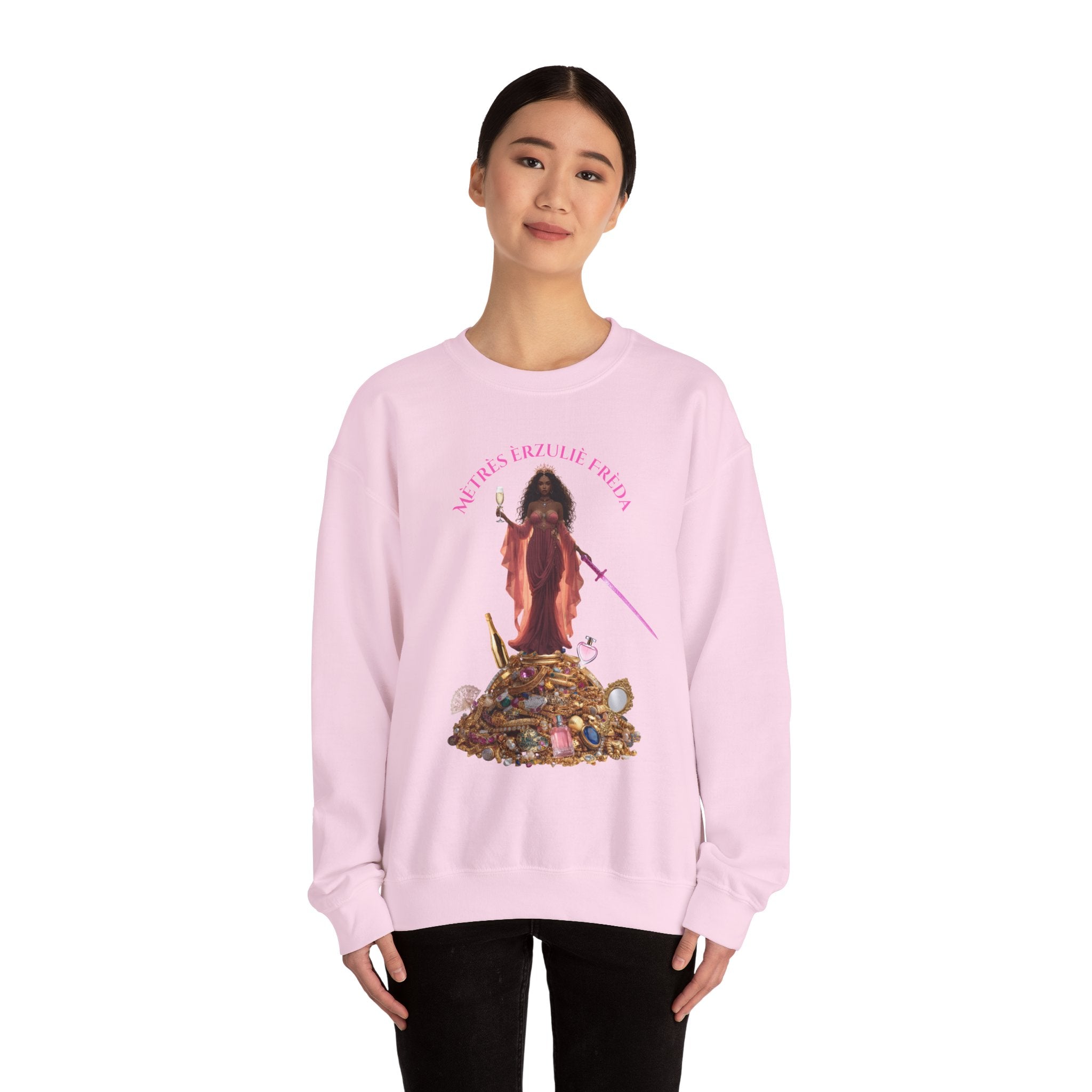 Erzulie Freda Graphic Sweatshirt —  Haitian Love Spirit Design