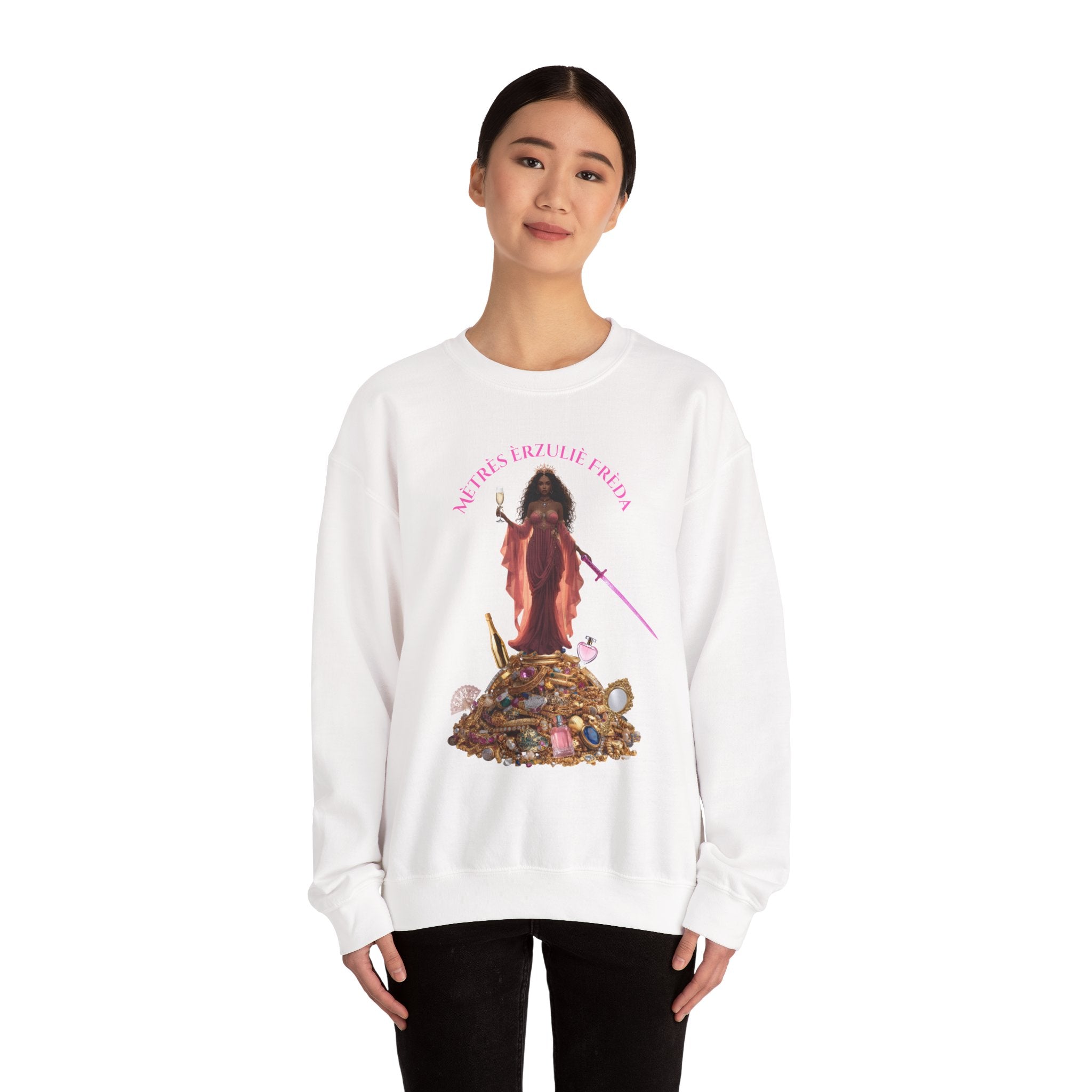 Erzulie Freda Graphic Sweatshirt —  Haitian Love Spirit Design