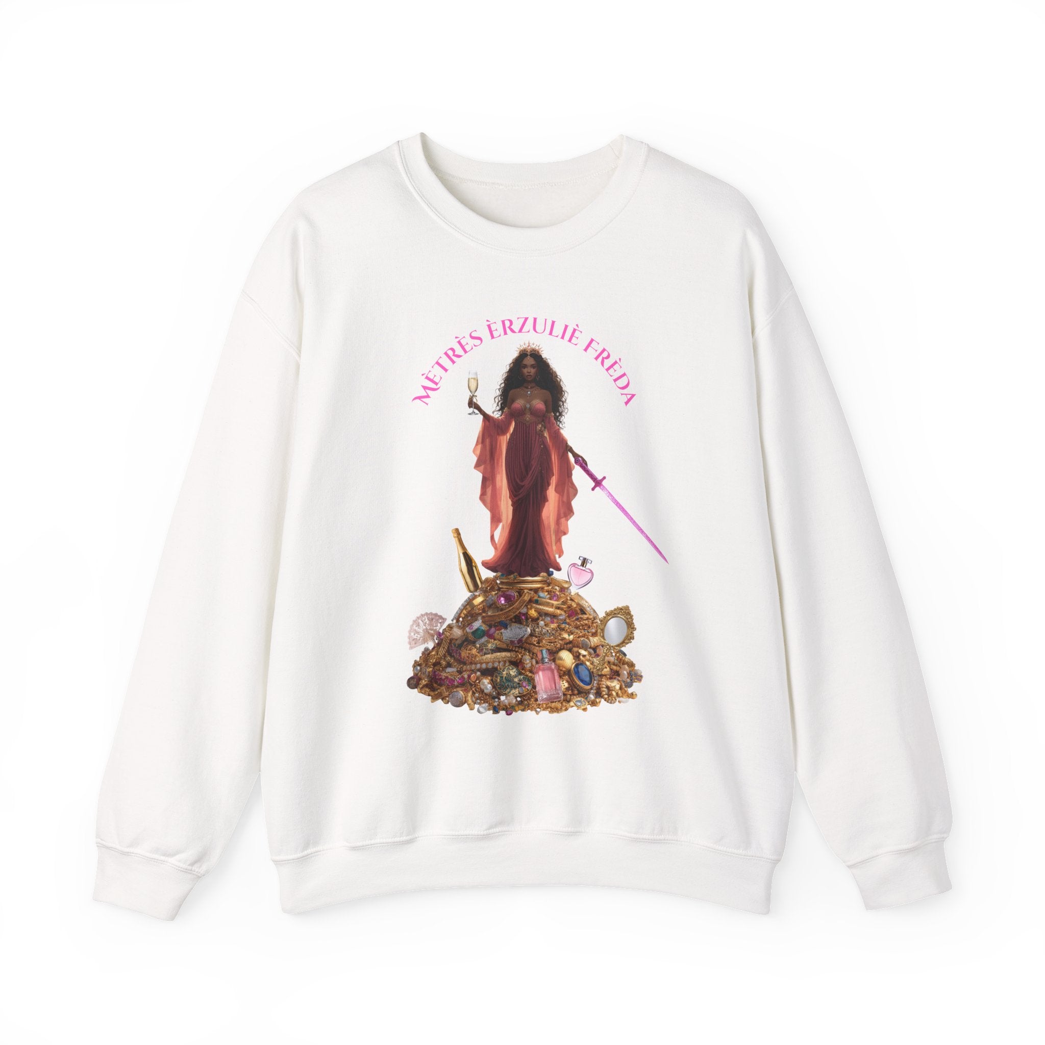 Erzulie Freda Graphic Sweatshirt —  Haitian Love Spirit Design